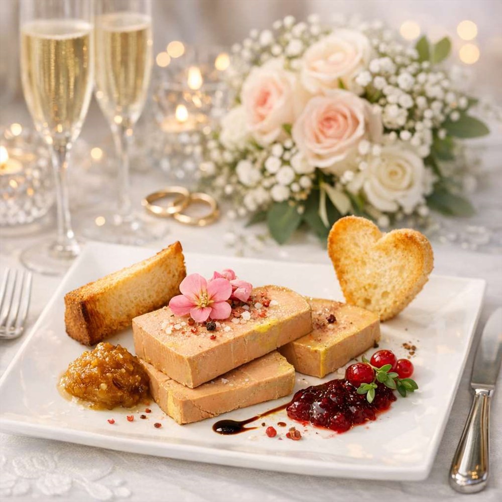 Foie gras mariage : sublimer le plus beau jour avec gastronomie et raffinement