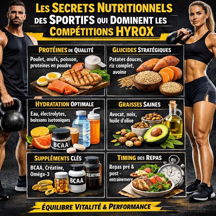Quels secrets nutritionnels permettent aux athlètes Hyrox de performer au haut niveau??