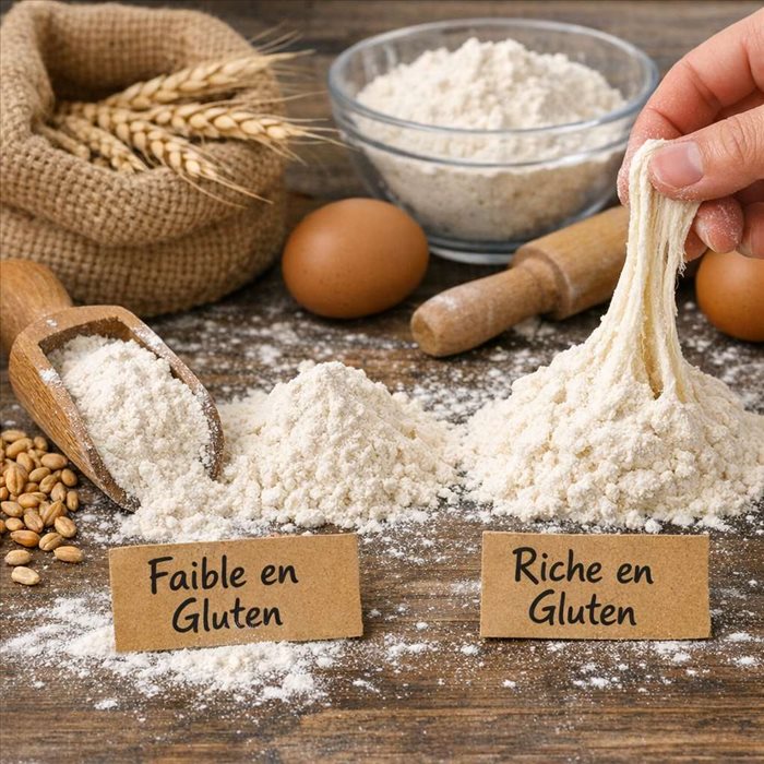Comment reconnaître une farine riche en gluten ? Guide simple