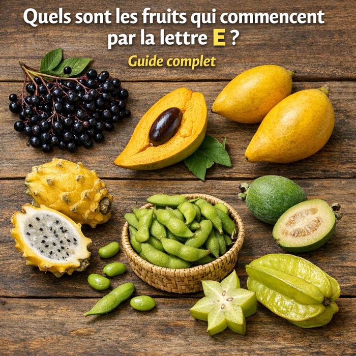 Fruits qui commencent par E : liste complète et curiosités
