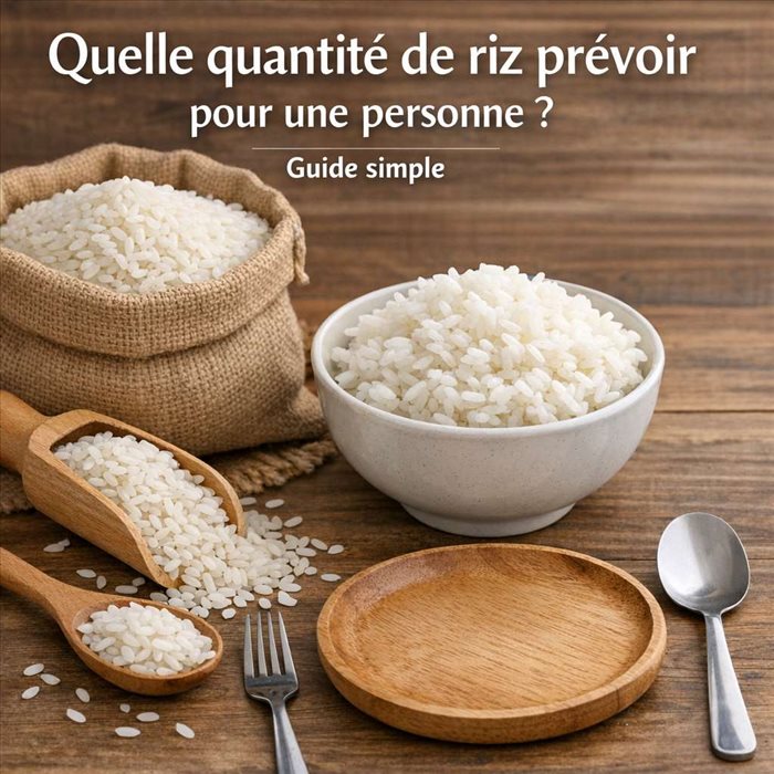 Quelle quantité de riz pour une personne ? Guide pratique