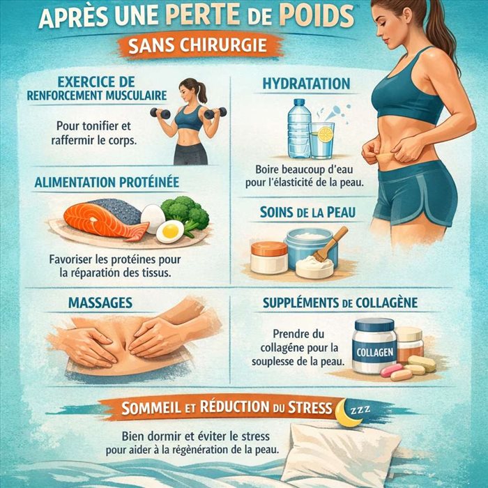 Comment retendre la peau après une perte de poids sans chirurgie ?