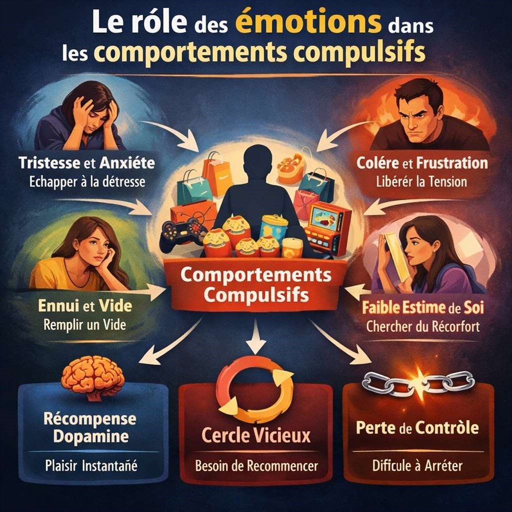 Le rôle des émotions dans les comportements compulsifs