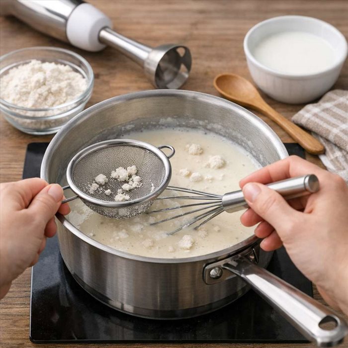 Comment enlever les grumeaux de farine dans une sauce ? Astuces rapides