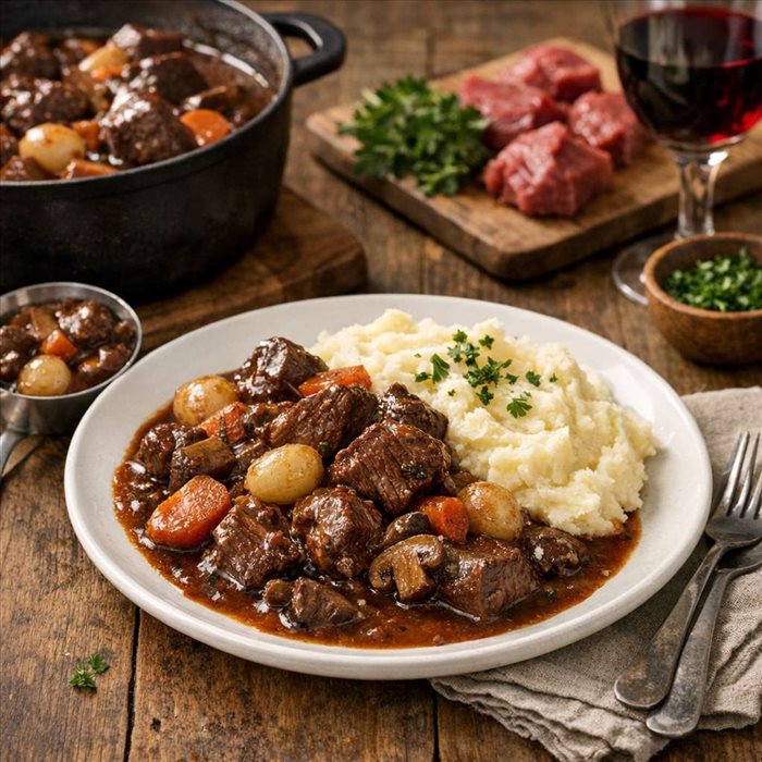 Quelle quantité de bœuf bourguignon par invité ? Guide pratique