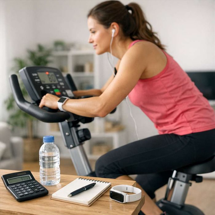 Calories brûlées en vélo d’appartement : calcul simple et précis