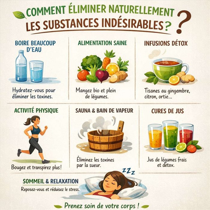 Comment éliminer naturellement les substances indésirables ?