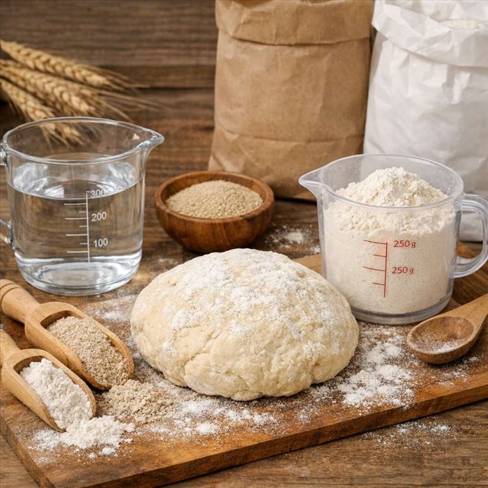 Calculer l’hydratation d’une pâte selon la farine | Guide simple