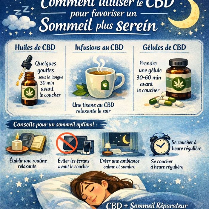Comment utiliser le CBD pour favoriser un sommeil plus serein ?