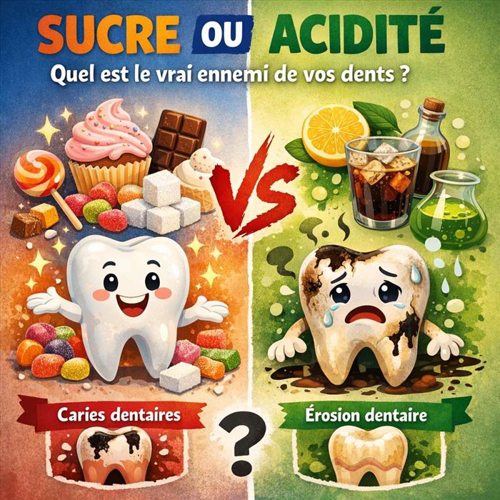 Sucre ou acidité : quel est le vrai ennemi de vos dents ?
