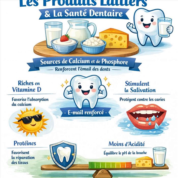 Produits laitiers et santé des dents : quelle place leur donner ?