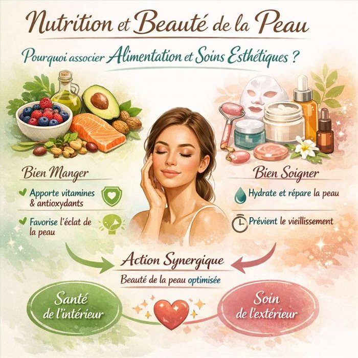 Nutrition et beauté de la peau : alimentation et soins