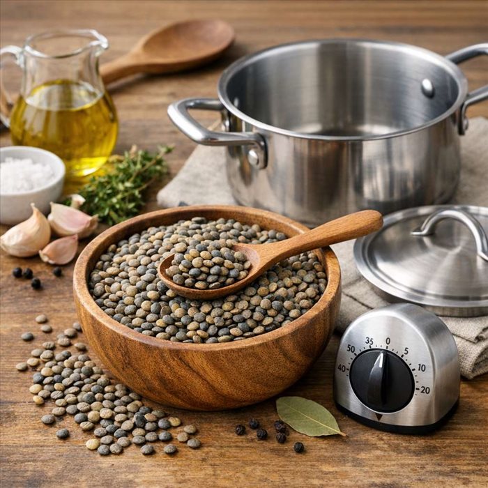 Temps de cuisson des lentilles vertes : guide simple et rapide
