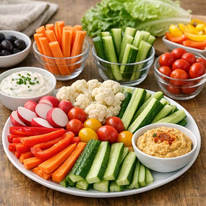 Combien de crudités par personne ? Guide simple et précis